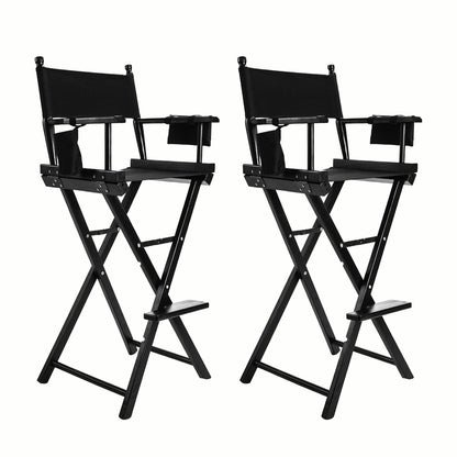 2X Director Movie Folding Tall Chair 76cm DARK HUMOR