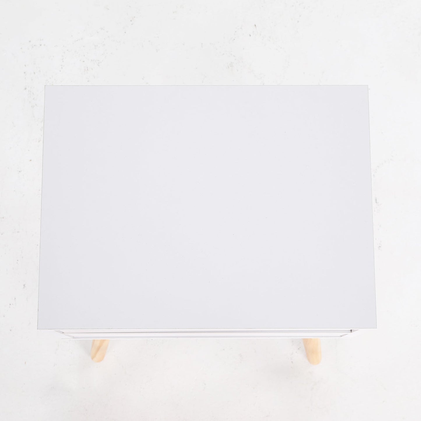 2X Bedside Table 2 Drawer Wood Leg Storage Cabinet Nightstand SUZY WHITE