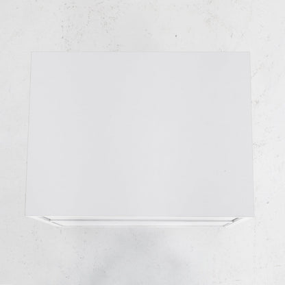 2X Bedside Table 2 Drawer Wood Leg Storage Cabinet Nightstand KIYO WHITE