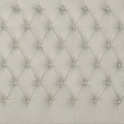 Bed Head Double Size French Provincial Headboard Upholsterd Fabric Beige