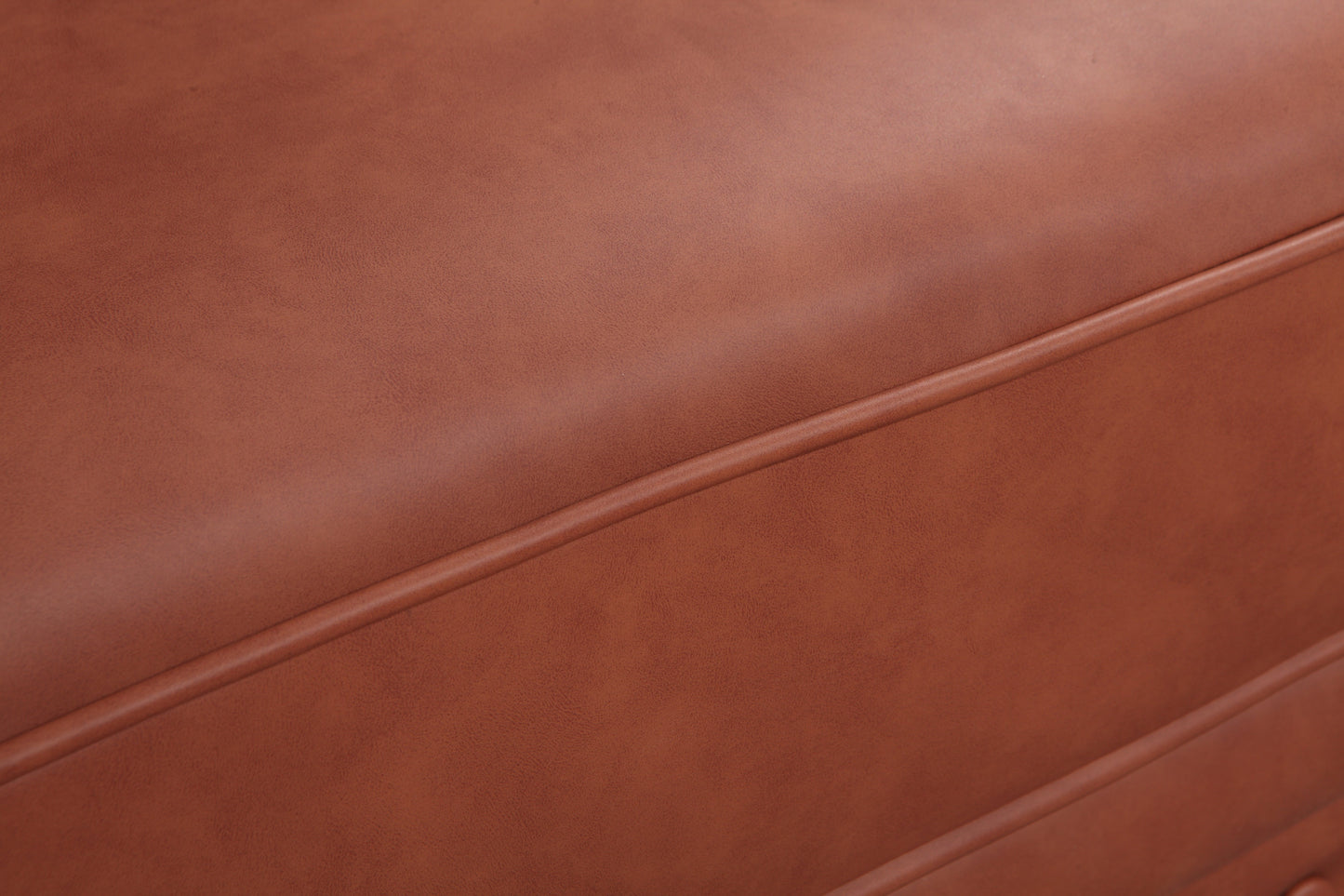 Single Seater Brown Sofa Armchair for Lounge Chesterfireld Style Button Tufted in Faux Leather