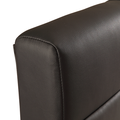 King PU Leather Deluxe Bed Frame Black