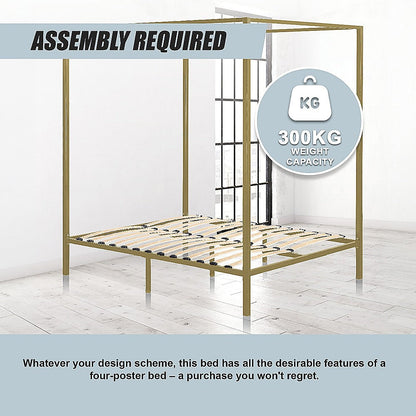 4 Four Poster Double Bed Frame