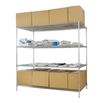 Modular Wire Storage Shelf 1500 x 600 x 1800mm Steel Shelving