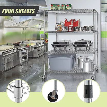 Modular Wire Storage Shelf 1500 x 450 x 1800mm Steel Shelving