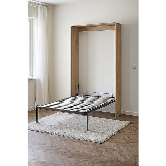 Queen DIY Wall Bed Hardware Kit with Silver handle – Frame & Mechanism for Custom Build