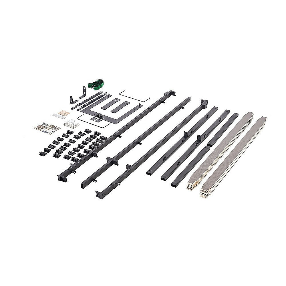 Queen DIY Wall Bed Hardware Kit with Silver handle – Frame & Mechanism for Custom Build