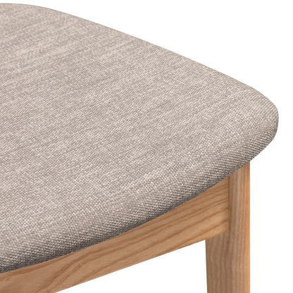 Delphine Round Table with 4 Chairs Dining Set - Oak