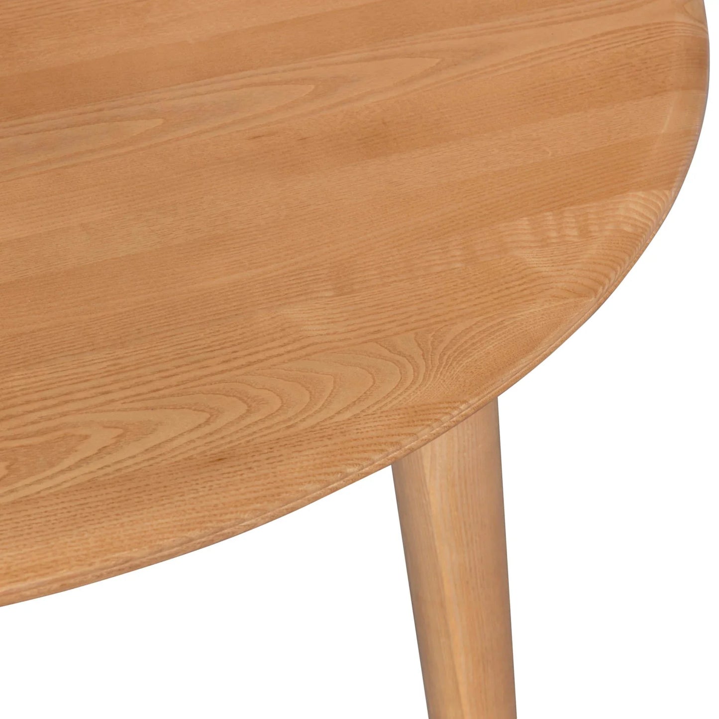 Delphine Round Table with 4 Chairs Dining Set - Oak