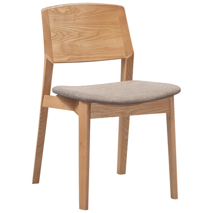 Delphine Round Table with 4 Chairs Dining Set - Oak