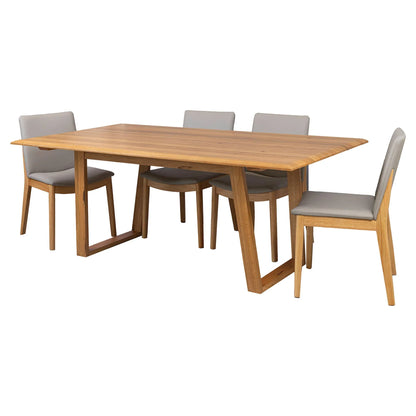 Galway Dining Set 2.4m Table with 8 Chairs - Grey