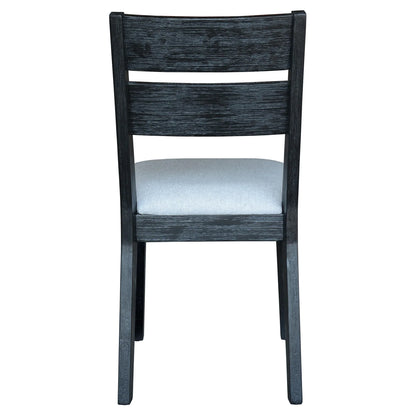 Ella 5 Piece Round Dining Set - Black