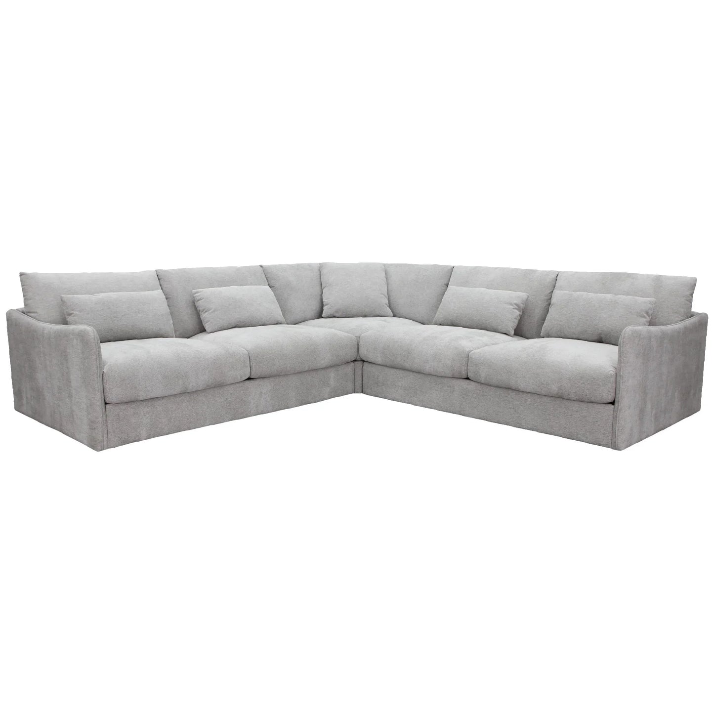 Loft Corner Modular Fabric Sofa Lounge - Ice