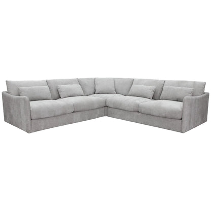 Loft Corner Modular Fabric Sofa Lounge - Ice