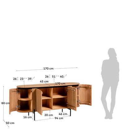 Vesna Timber Sideboard - Natural