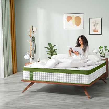 BedStory Queen Mattress 30cm Medium Firm Hybrid Mattress for Pressure Relief Motion Isolation