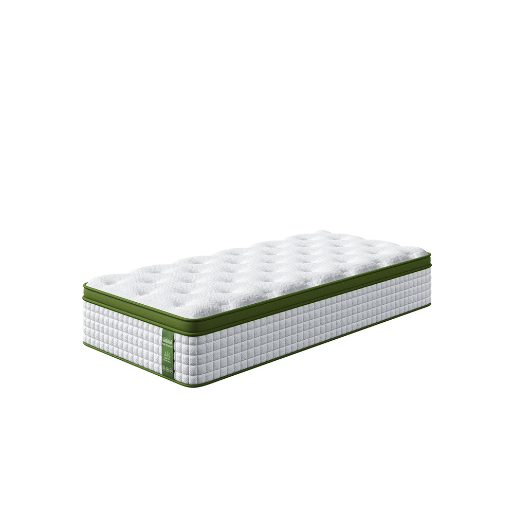 BedStory Single Mattress 34cm Medium - Hybrid Mattress for Pressure Relief Motion Isolation