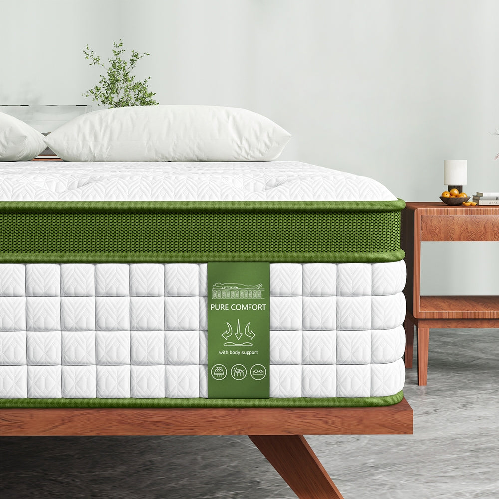 BedStory Single Mattress 34cm Medium - Hybrid Mattress for Pressure Relief Motion Isolation