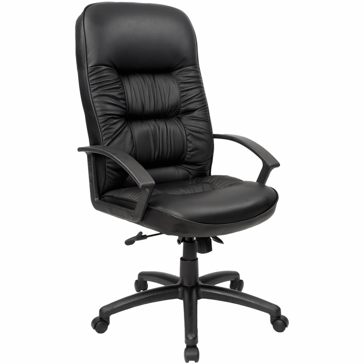 Commander High Back Executive Office Chair – Black PU