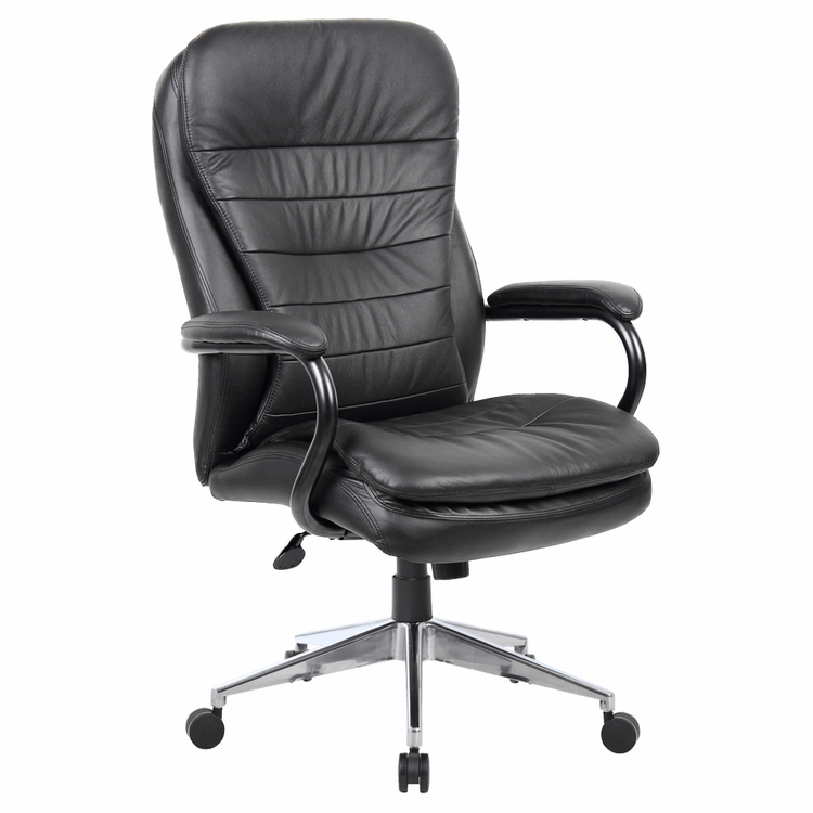 Titan Heavy Duty Executive Office Chair – Black Leather