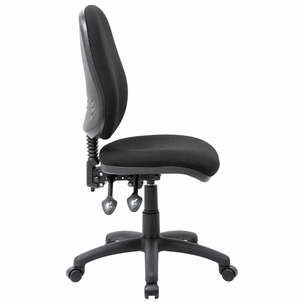 Typist Office Chair – Black Fabric