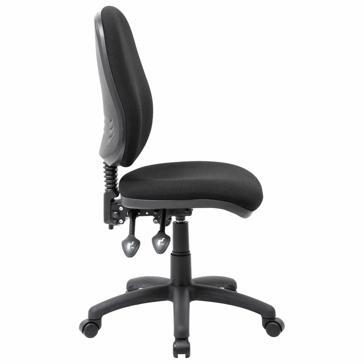 Typist Office Chair – Black Fabric