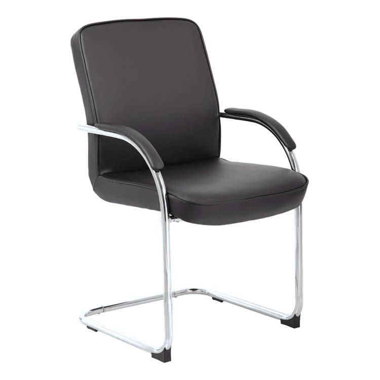Monaco Visitor Chair – Black PU