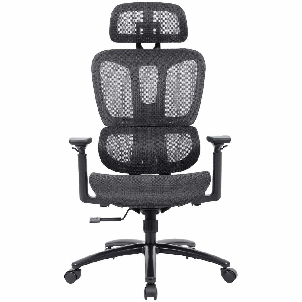 Montana High Back Mesh Office Chair with Headrest – Black