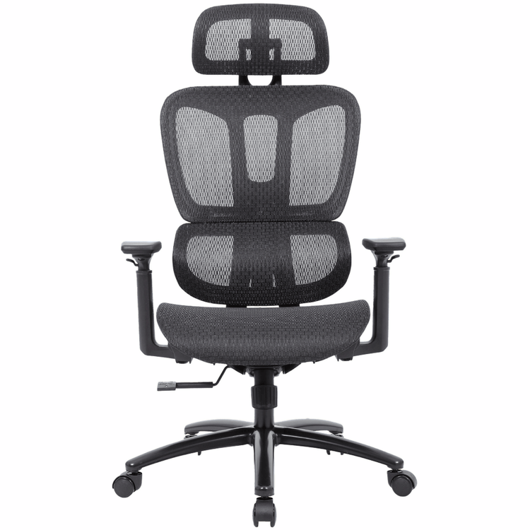 Montana High Back Mesh Office Chair with Headrest – Black