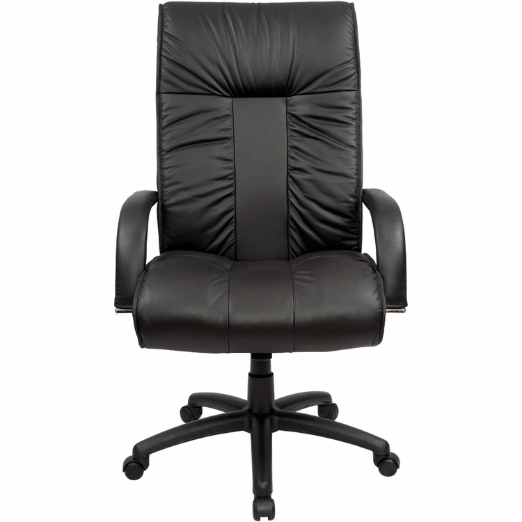 Statesman High Back Executive Office Chair – Black Leather