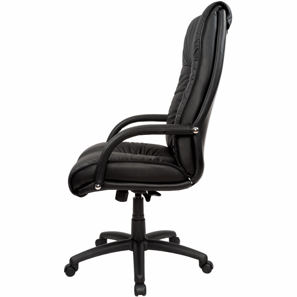 Statesman High Back Executive Office Chair – Black Leather