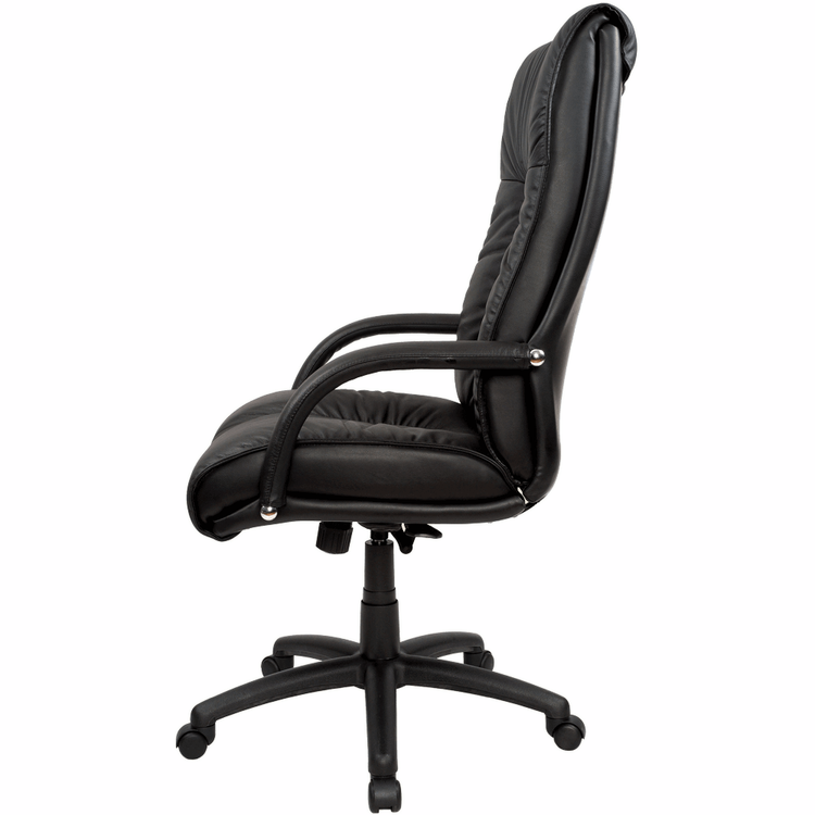 Statesman High Back Executive Office Chair – Black Leather