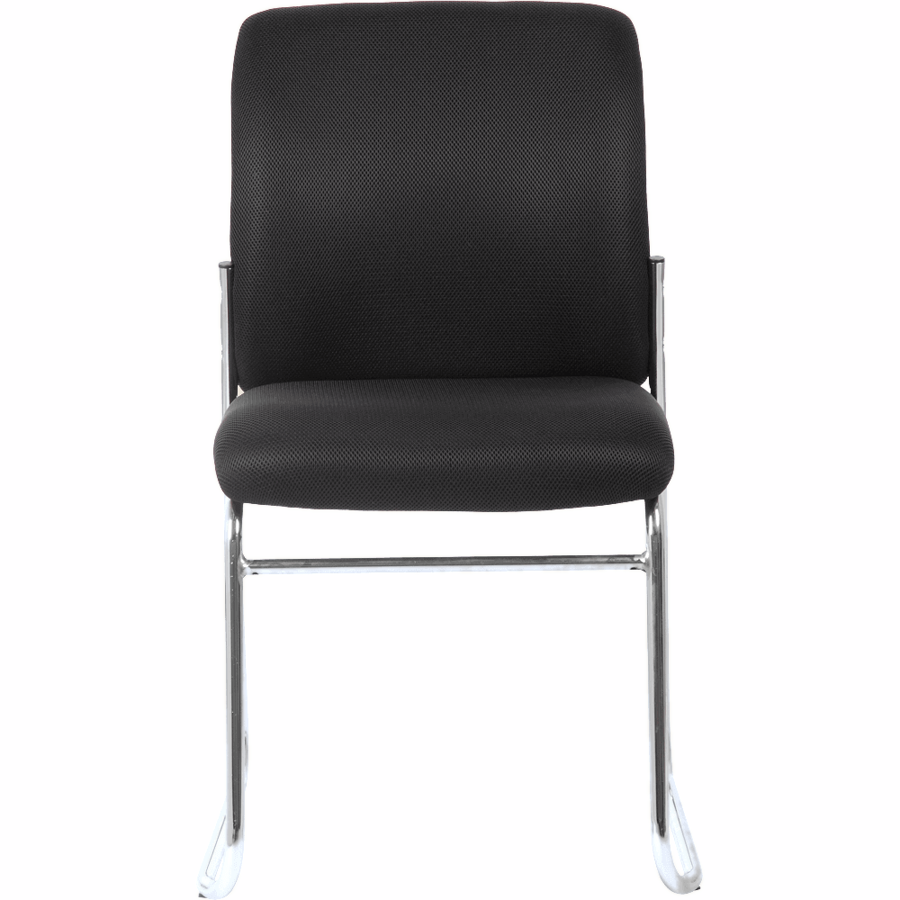Barossa Stacking Chair – Black Fabric & Chrome
