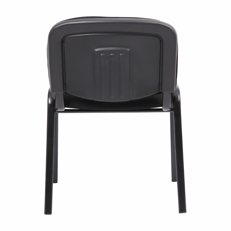 Apollo Stacking Chair – Black Fabric & Chrome