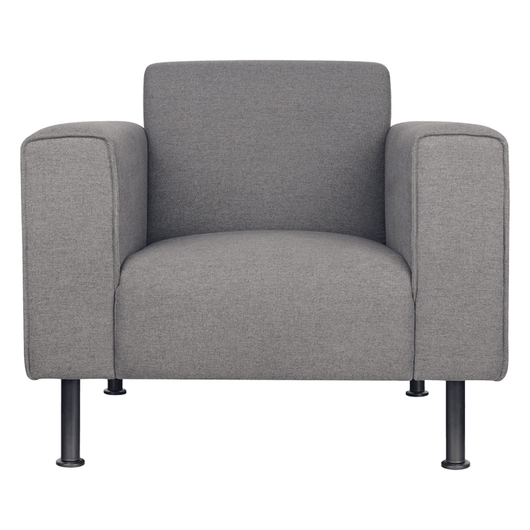 Ivy Lounge Single Seater – Grey Fabric