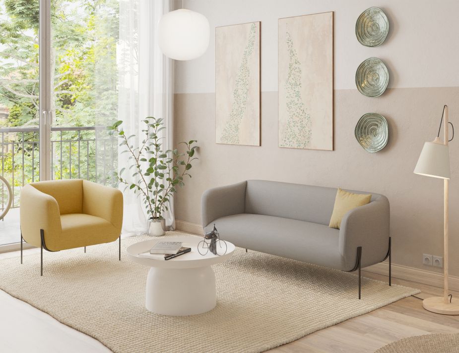 Belle Lounge Chair - Tuscan Yellow