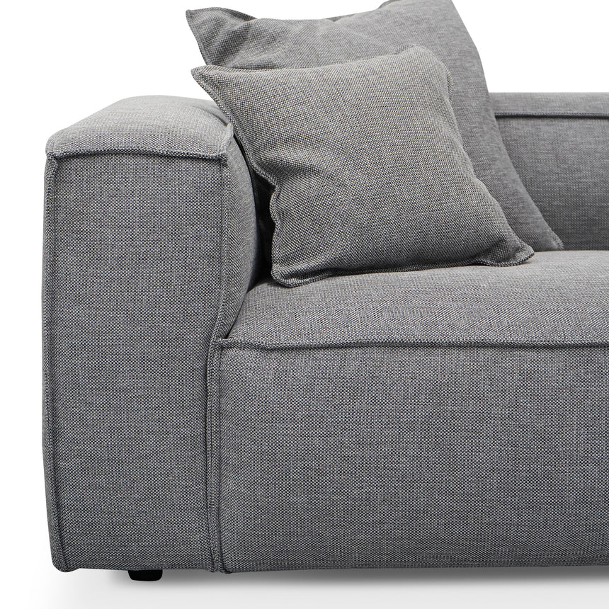 3 Seater Sofa with Cushion and Pillow - Graphite Grey