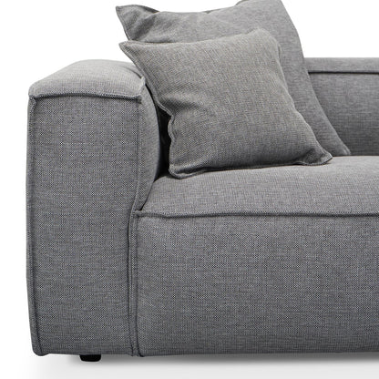 3 Seater Sofa with Cushion and Pillow - Graphite Grey