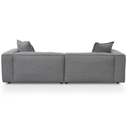 3 Seater Sofa with Cushion and Pillow - Graphite Grey