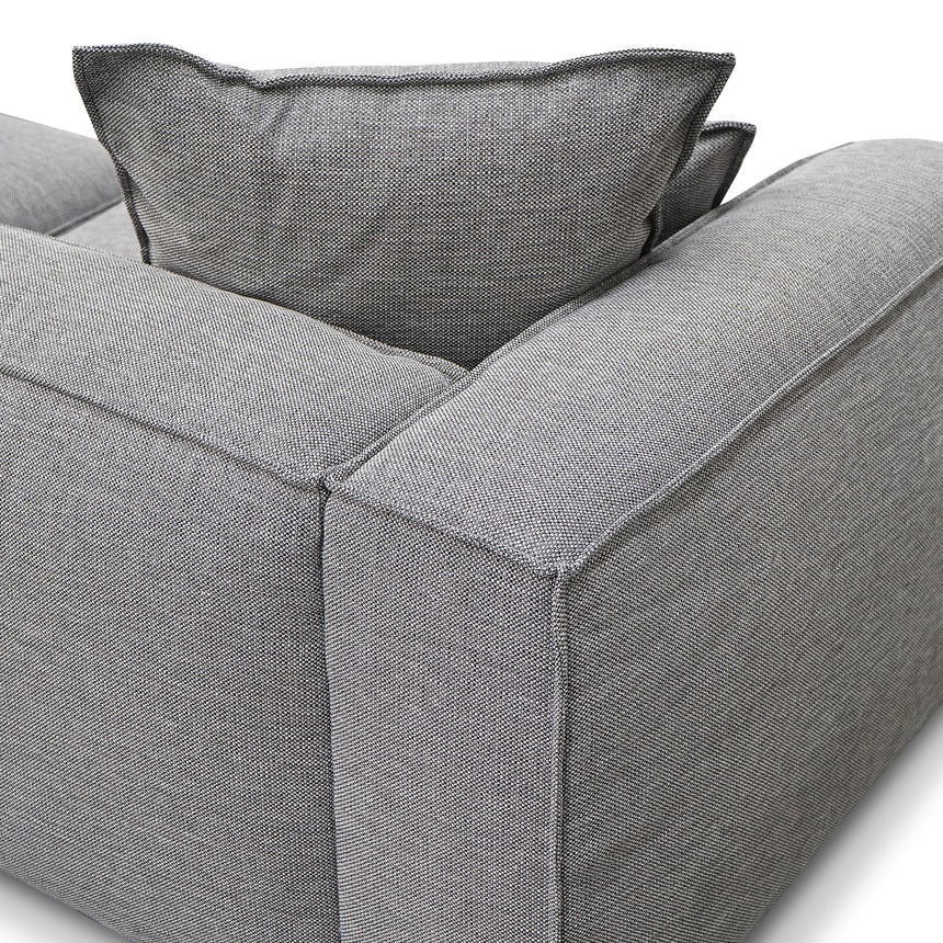 3 Seater Sofa with Cushion and Pillow - Graphite Grey