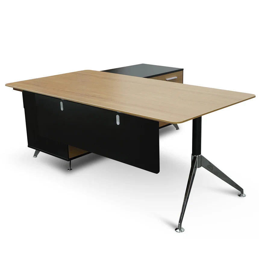 Office Desk with Storage and Lockable Drawers