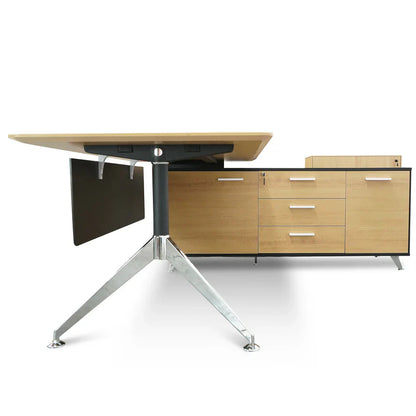 Office Desk with Storage and Lockable Drawers