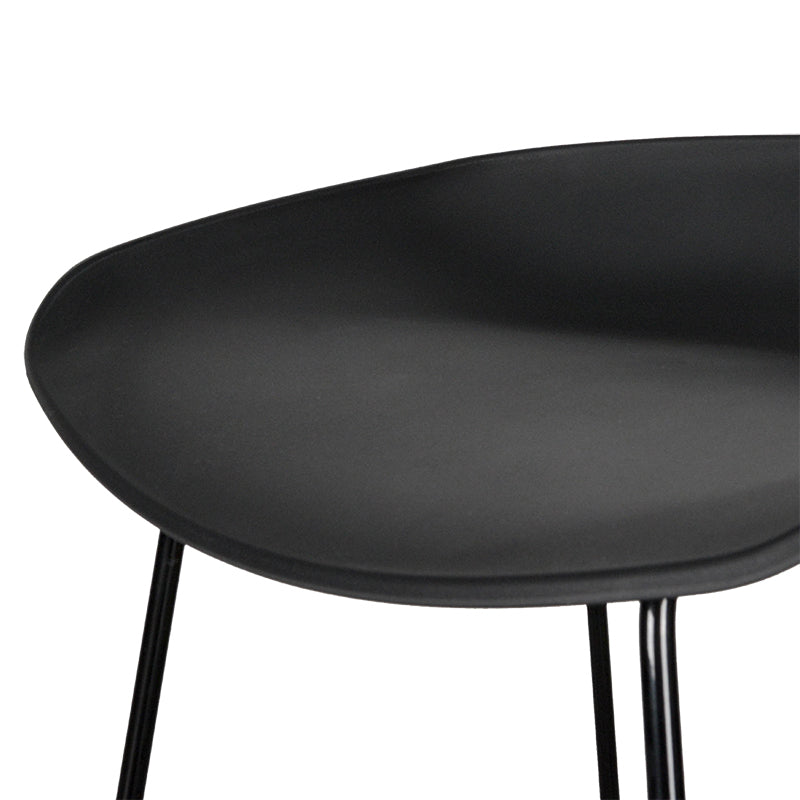 Allen 65cm Bar Stool - Full Black