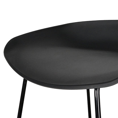Allen 65cm Bar Stool - Full Black