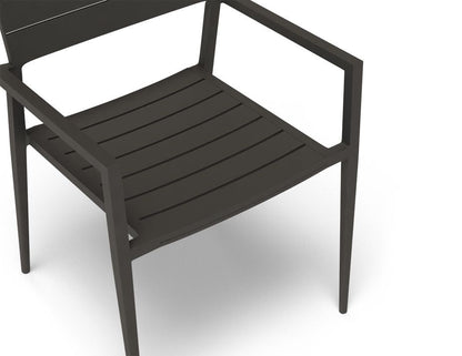 Halki Stackable Outdoor Chair - Charcoal