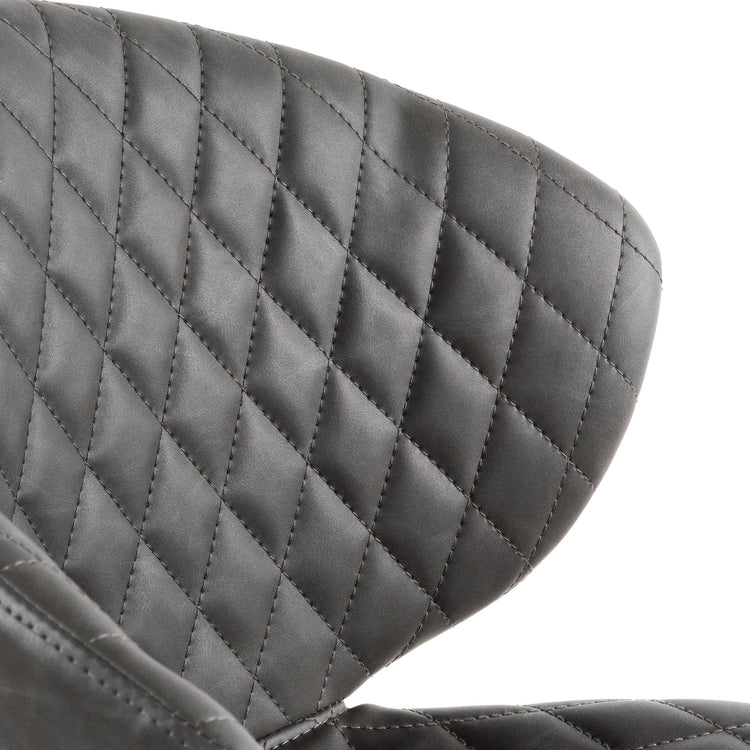 Amos Office Chair – Charcoal with White Base – view 11