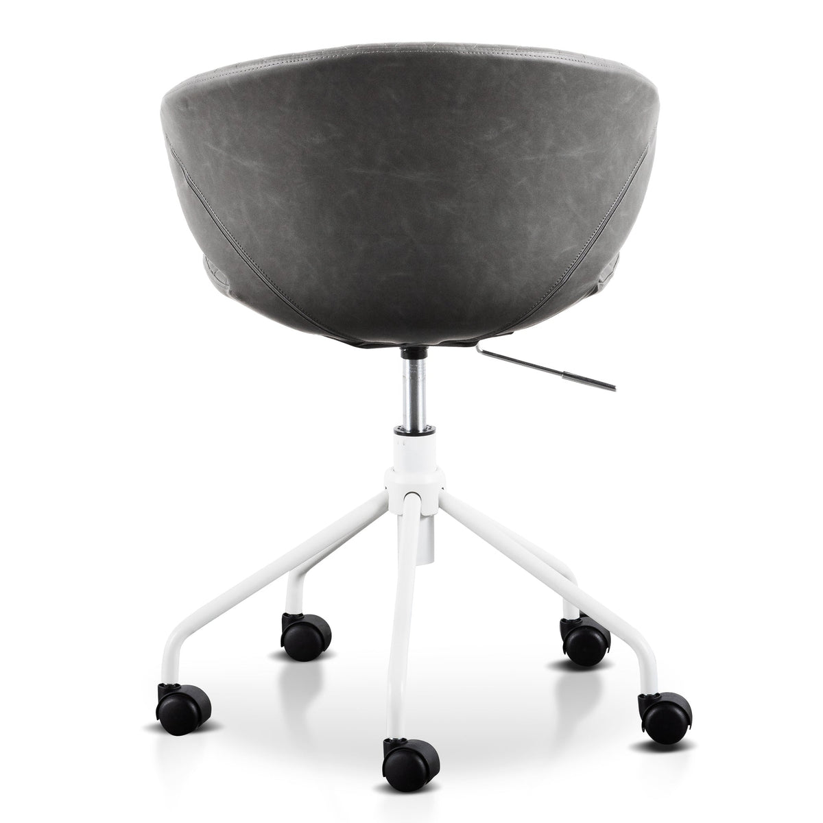 Amos Office Chair – Charcoal with White Base – view 6
