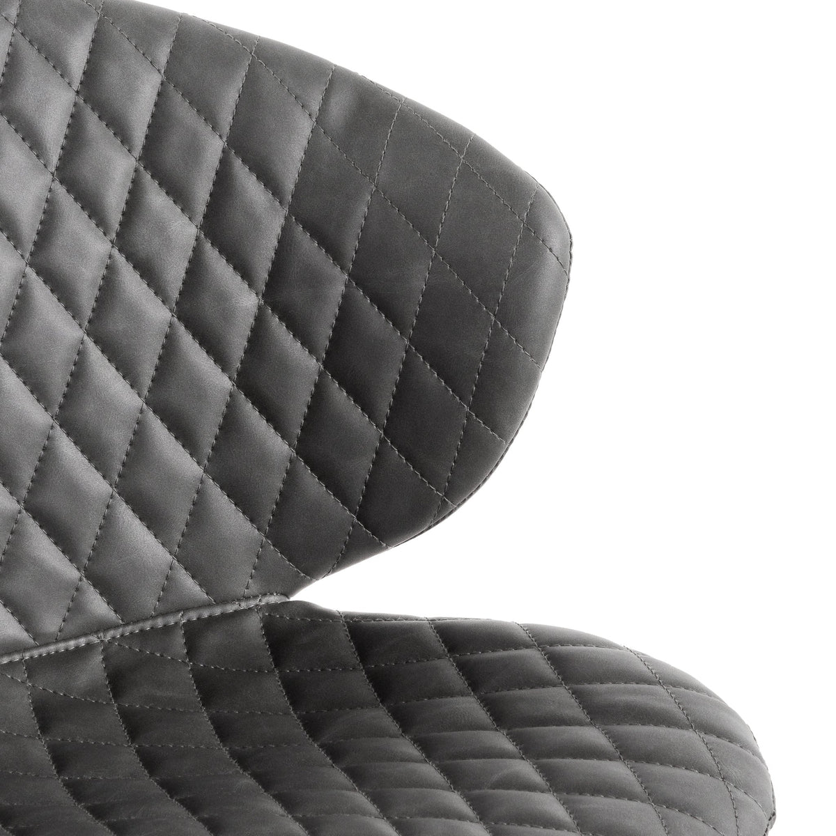 Amos Office Chair – Charcoal with White Base – view 7