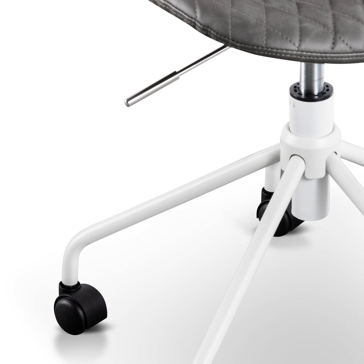 Amos Office Chair – Charcoal with White Base – view 8