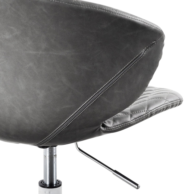 Amos Office Chair – Charcoal with White Base – view 10